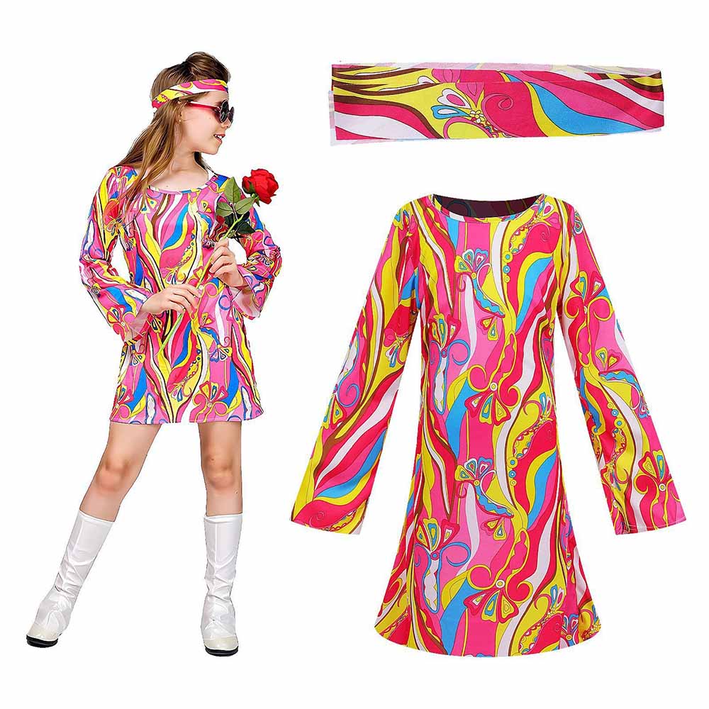 Romper Floral Print - Set Abito e Fascia per Capelli