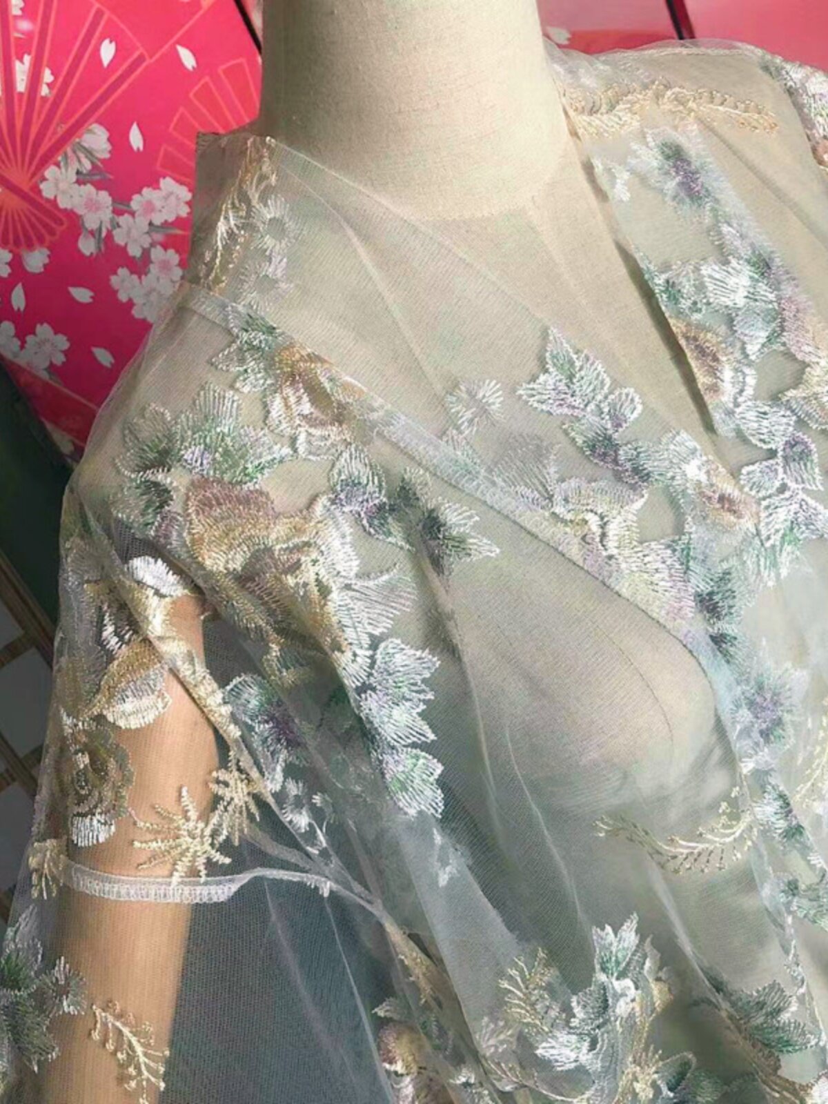 Kimono lungo in stile giappone - Kimono Sheer Floral recensione e prezzo